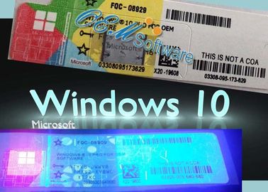 La chiave Windows 10 del prodotto di Windows computer portatile/del PC, vince il pro DVD al minuto del pacchetto dell'OEM di chiave 10