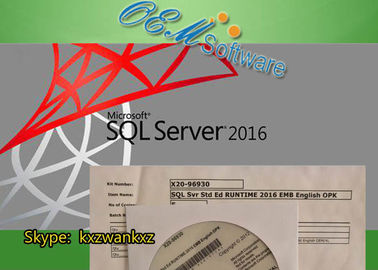 Tempo di esecuzione genuino di Microsoft SQL Server 2016 OPK Std Ed Emb 2016