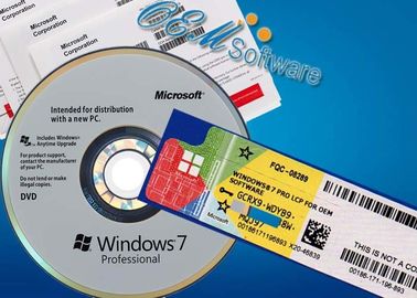 Scatola professionale di Windows 7 di multi lingua di DVD del COA