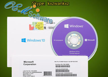 Pacchetto dell'OEM di Windows 10 dell'autoadesivo del Coa di DVD del ms Global pro