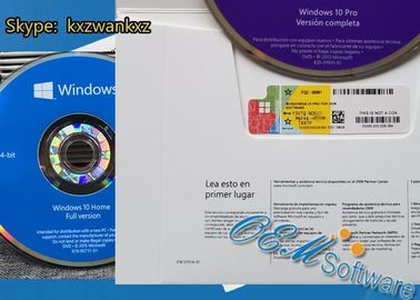 Scatola di Dvd del bit del pacchetto 64 dell'OEM di Windows 10 al minuto originali della licenza pro