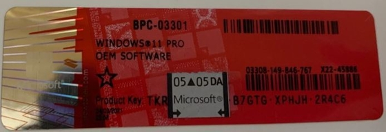 Autoadesivo del Coa di chiave del prodotto di Windows 11 del computer per il computer portatile