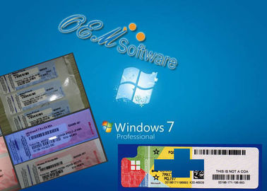 Coa globale dell'OEM di Windows 7 di attivazione, licenza al minuto professionale di Windows 7