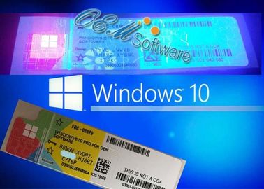 Licenza di lavoro globale di chiave domestica della licenza di Windows 10 pro di chiave di Windows dell'autoadesivo professionale del Coa
