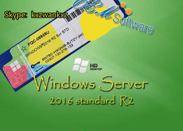 Licenza standard di chiave di vendita al dettaglio dell'autoadesivo del Coa del pacchetto dell'OEM R2 di Windows Server 2016 originali