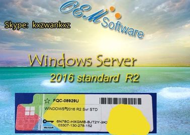 Licenza standard esile dell'autoadesivo del Coa del software dell'OEM di chiave R2 di Windows Server 2016 del pacchetto