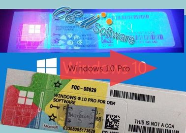 Chiave professionale della licenza dell'autoadesivo 2PC Windows 10 del Coa per il computer portatile