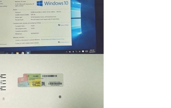 Chiave di vittoria 10 di attivazione dell'autoadesivo 2PC del Coa di Windows 10 pro pro per il computer portatile